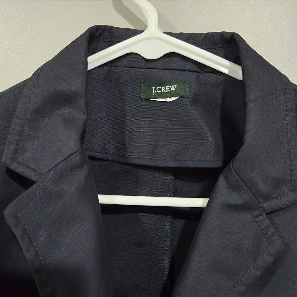 🐢 J. Crew Waterproof Rain Blazer Navy.  🌧️ ☔